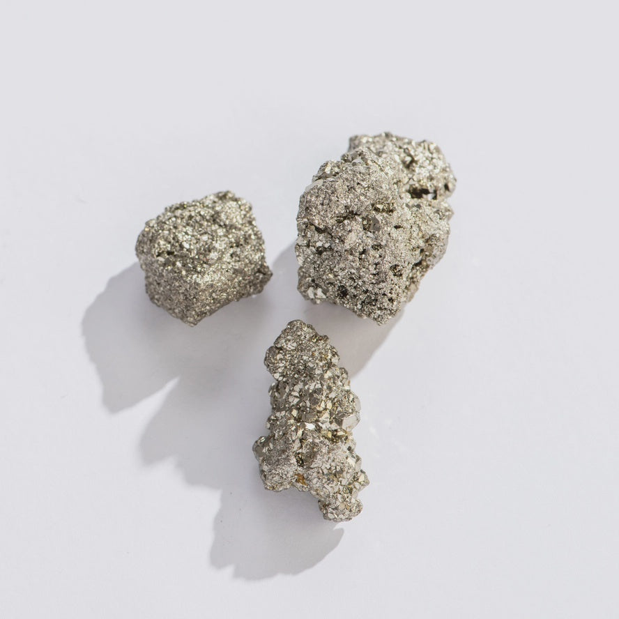 Pyrite Small Rough Texture The Rough Pyrite Crystal – Thread + Seed