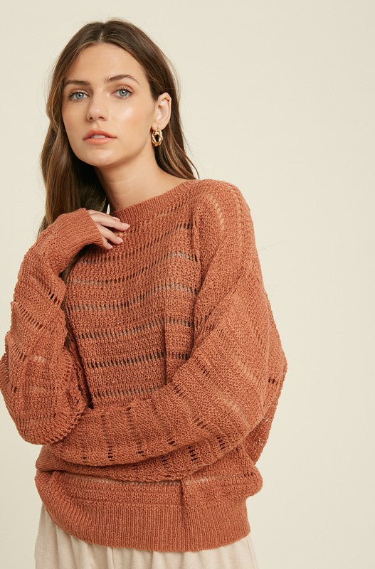 The Drive In Crochet Sweater