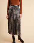 The Edvina Woven Midi Skirt by FRNCH