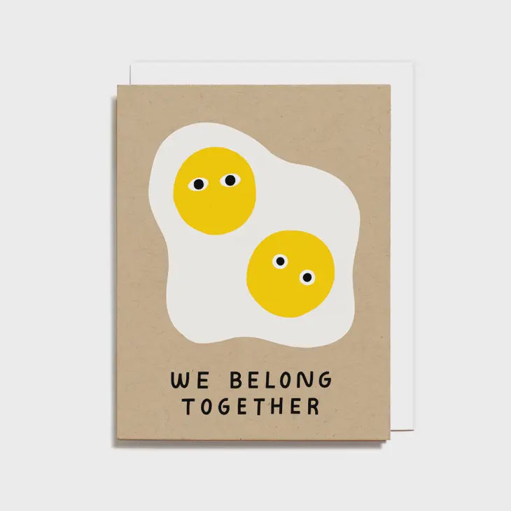The We Belong Together Egg Card by Worthwhile Paper
