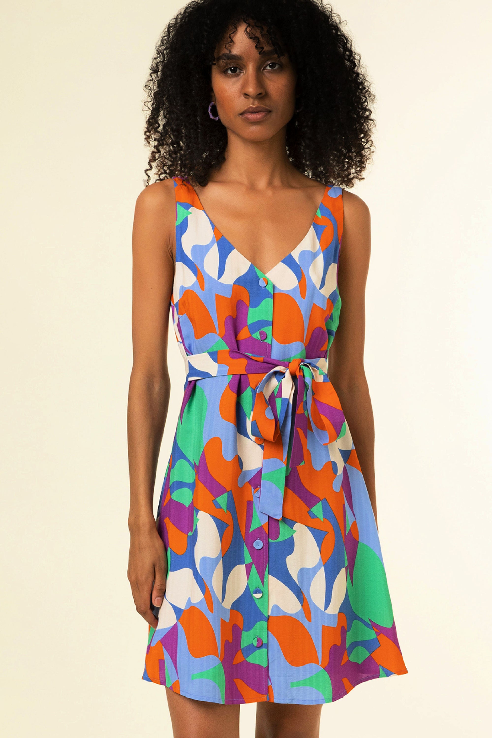 The Elora Abstract Mini Dress by FRNCH