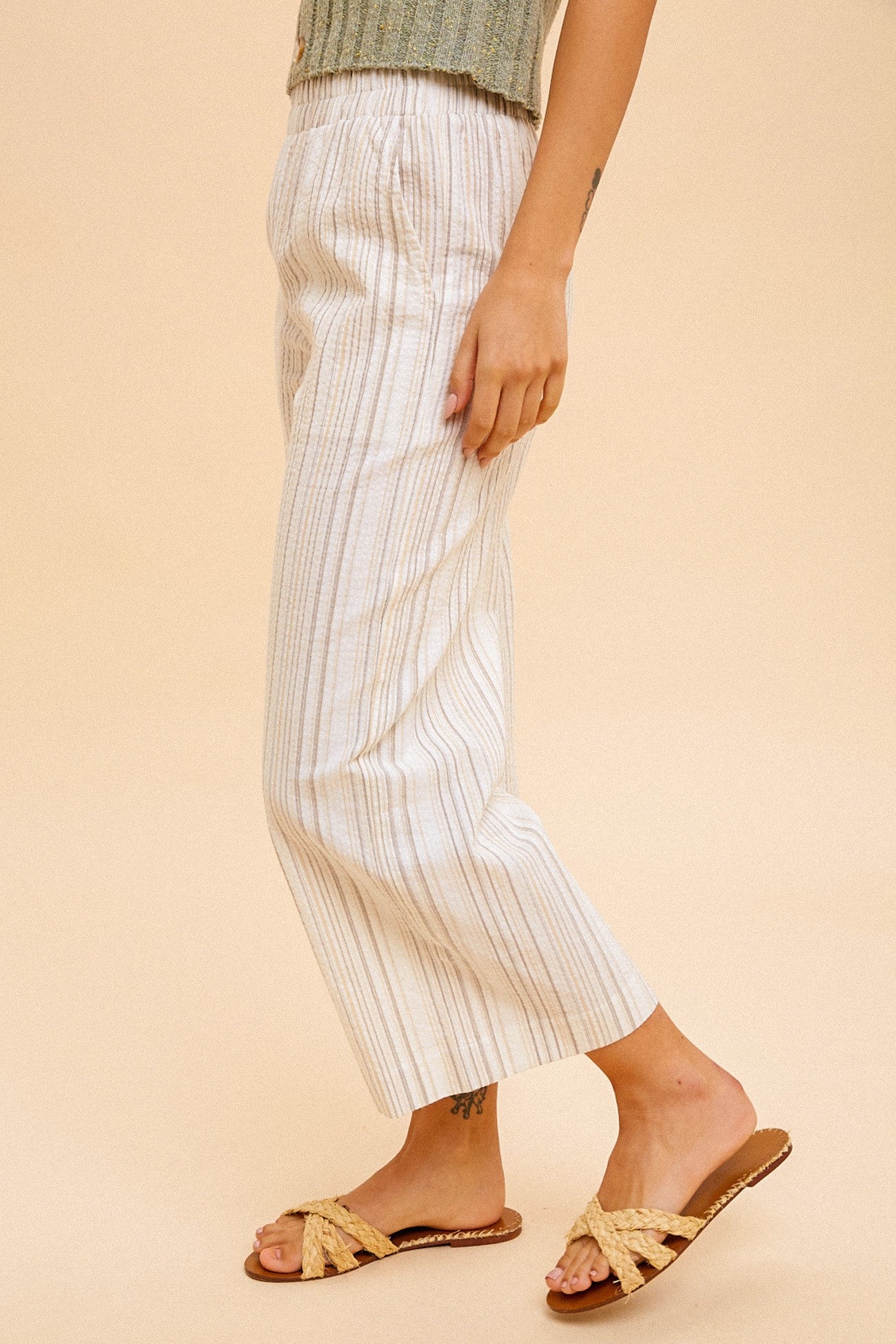 The Ember Stripe Linen Pants