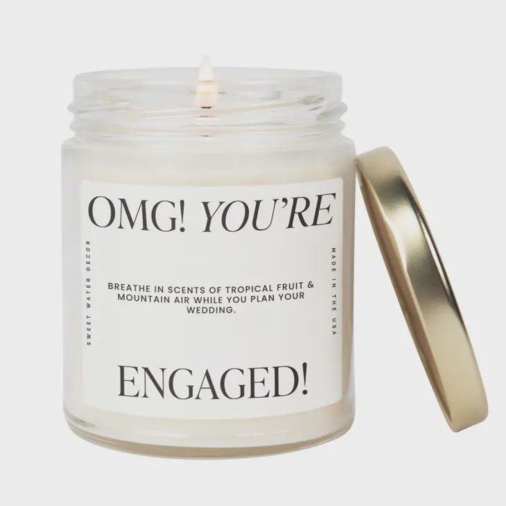 The OMG You&#39;re Engaged Soy Candle