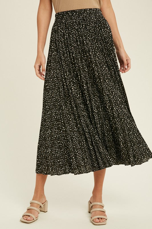 The Evyn Pleated Maxi Skirt