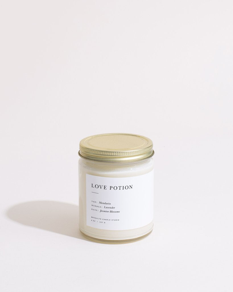 The Love Potion Minimalist Candle by Brooklyn Candle Studio