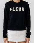 La Fleur Crewneck Cotton Sweater