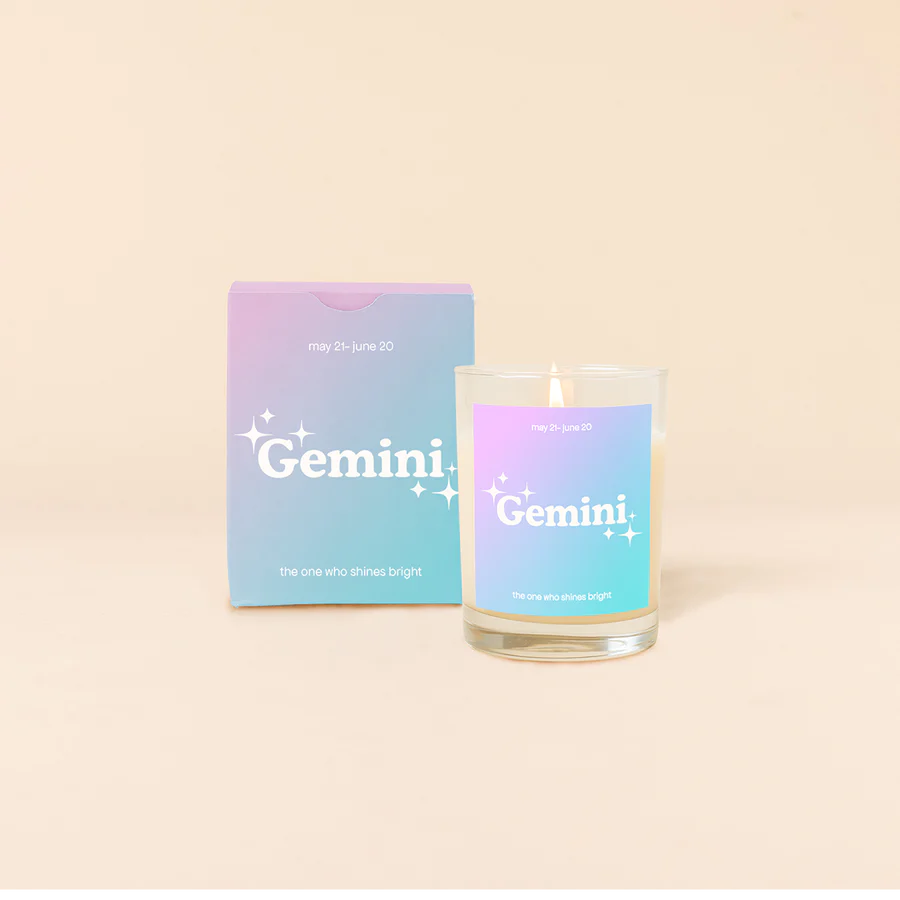 The Astrology Rocks Glass Candle by Talking Out of Turn