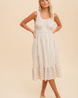 The Gemma Striped Midi Dress