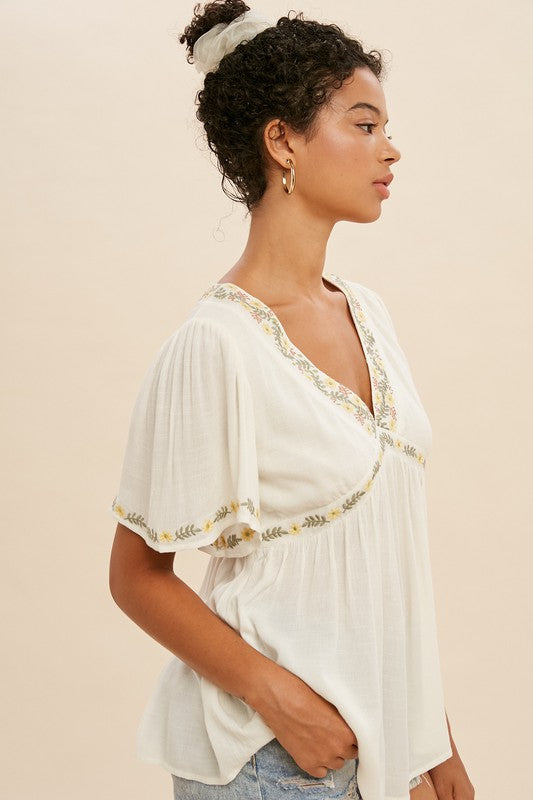The Grace Embroidered Top