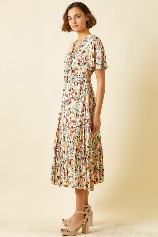 The Greta Floral Midi Dress