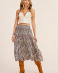 The Halle Floral Maxi Skirt