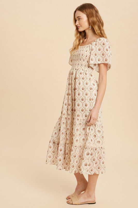 The Hannah Floral Midi Dress