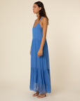 The Jailys Satin Maxi Dress by FRNCH