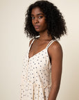 The Elise Woven Strappy Back Dress by FRNCH