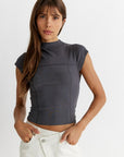 The Jax Cropped Ribbed Tee