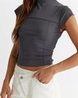 The Jax Cropped Ribbed Tee