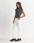 The Jax Cropped Ribbed Tee