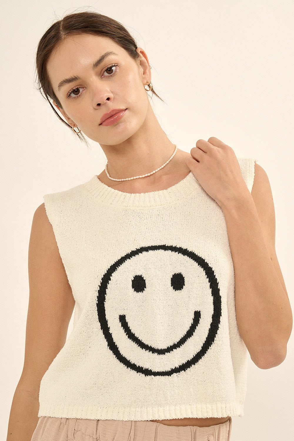 The Smiley Sleeveless Top