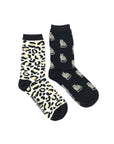 The Wild Leopard Women's Mismatch Socks by Friday Sock Co.