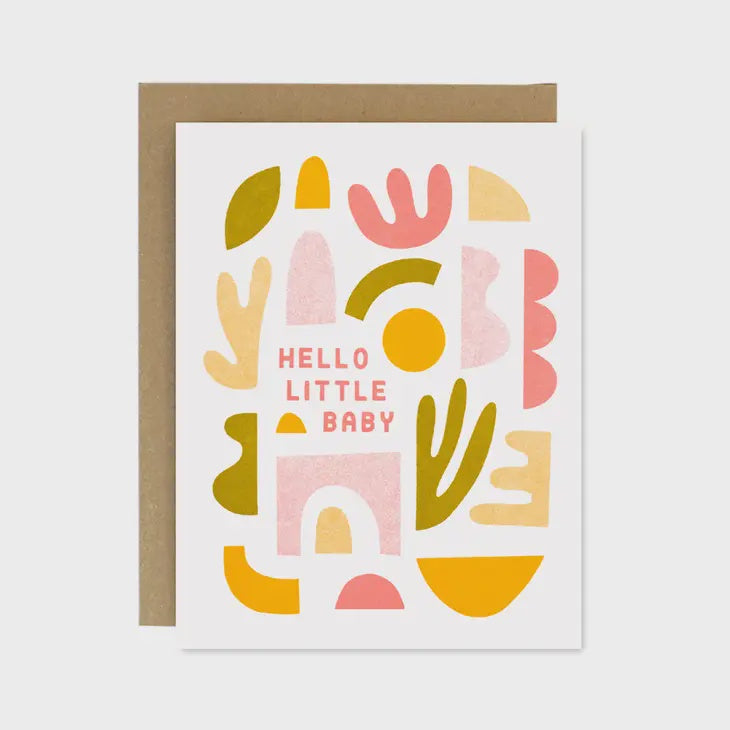 The Hello Little Baby Card by Worthwhile Paper