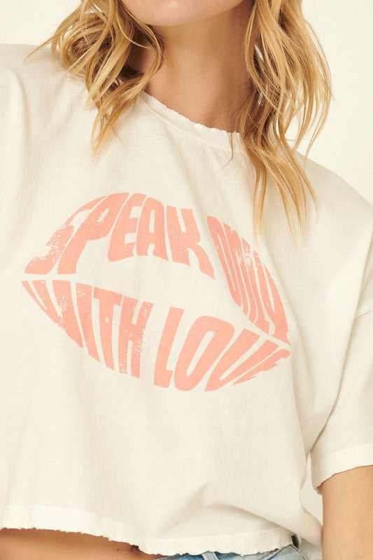 The Speak Only with Love Vintage Tee