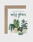 The Love Grows Greeting Card by Paper Anchor Co
