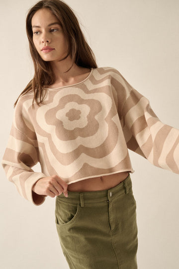 The Mailie Floral Striped Sweater