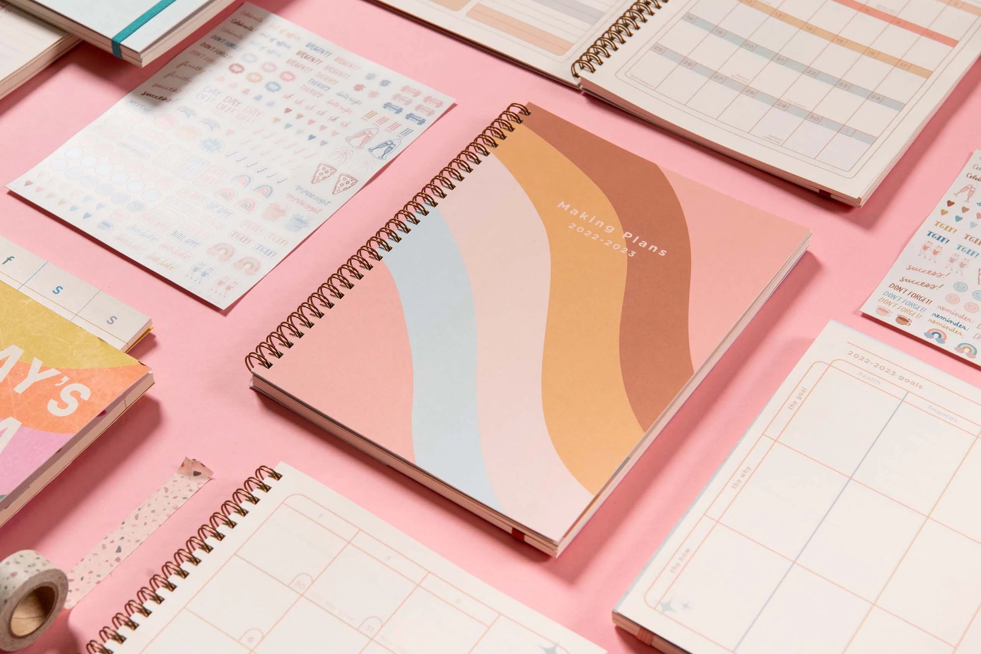 The Color Block Academic Planner by Talking Out of Turn