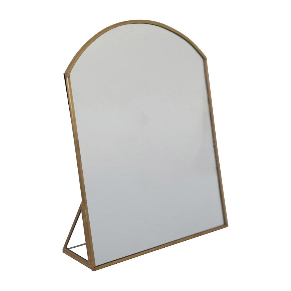 Brass Metal Framed Standing Mirror