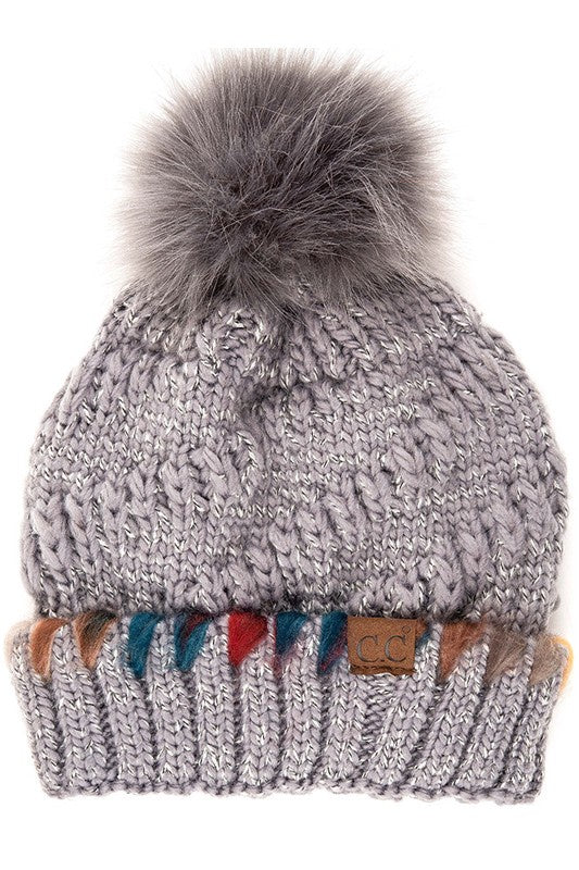 The Val Yarn Accent Beanie