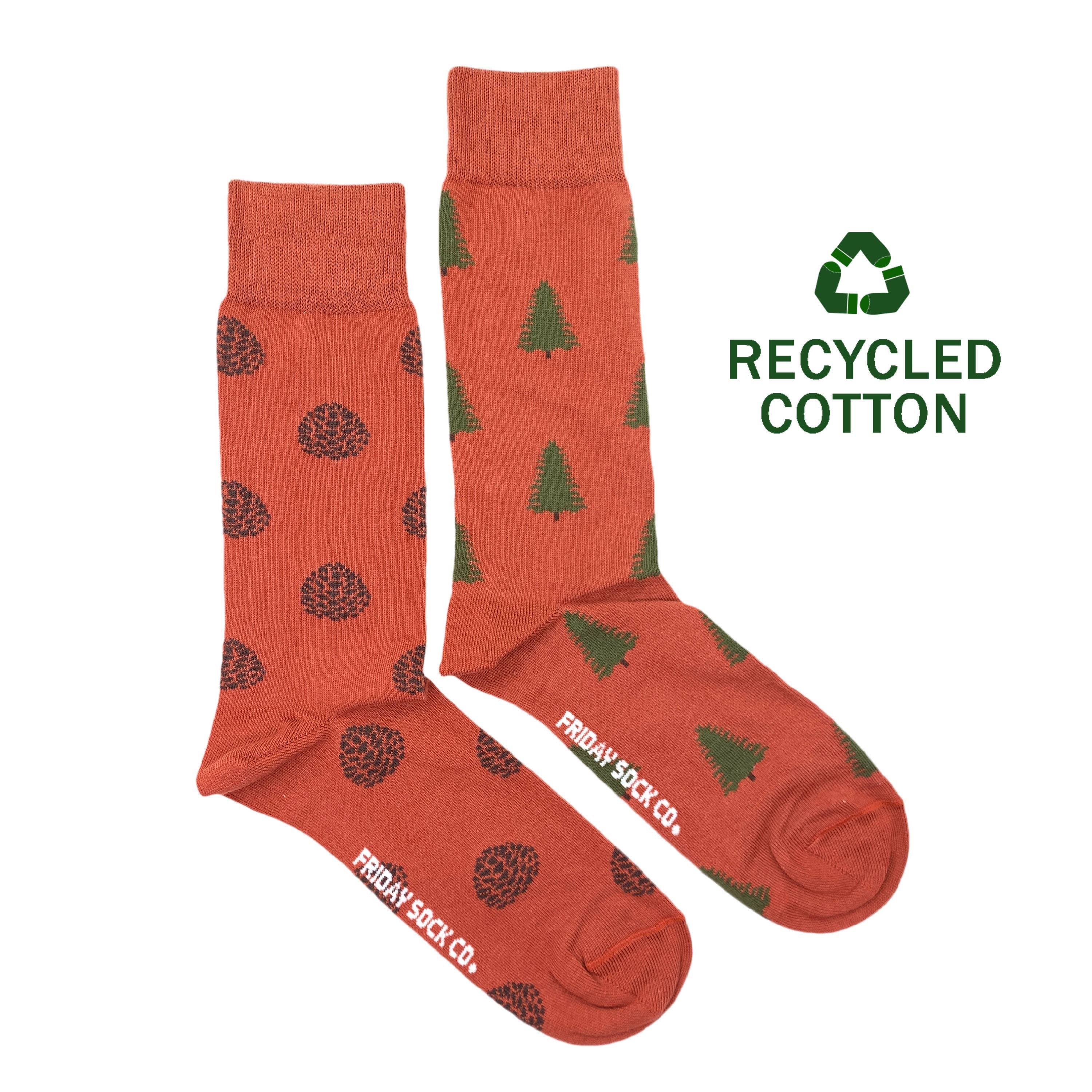 The Pine Men&#39;s Recycled Mismatch Socks by Friday Sock Co.