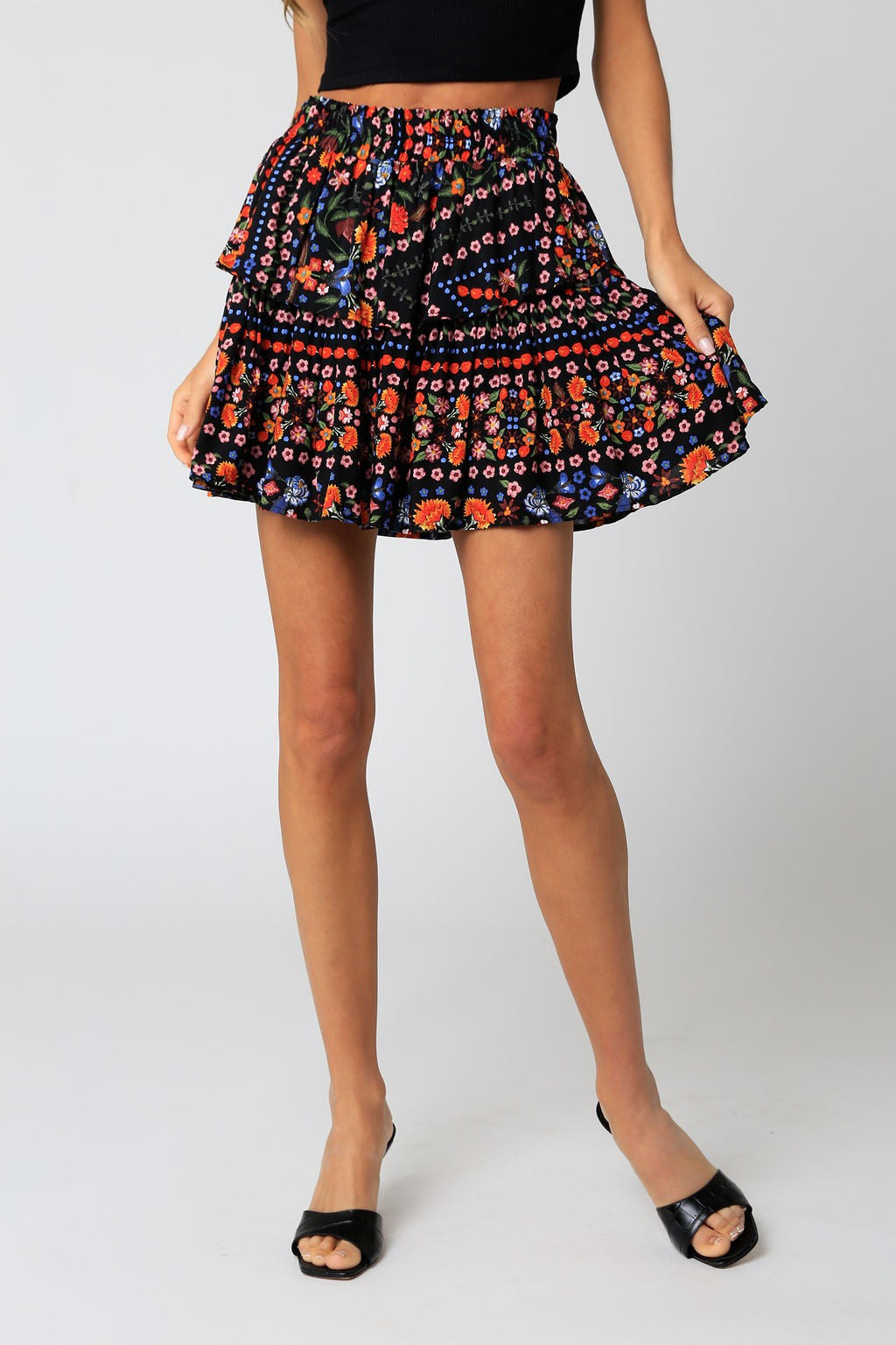 The Posie Floral Mini Skirt