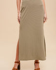 The Reba Striped Maxi Skirt