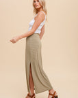 The Reba Striped Maxi Skirt