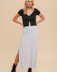 The Reba Striped Maxi Skirt