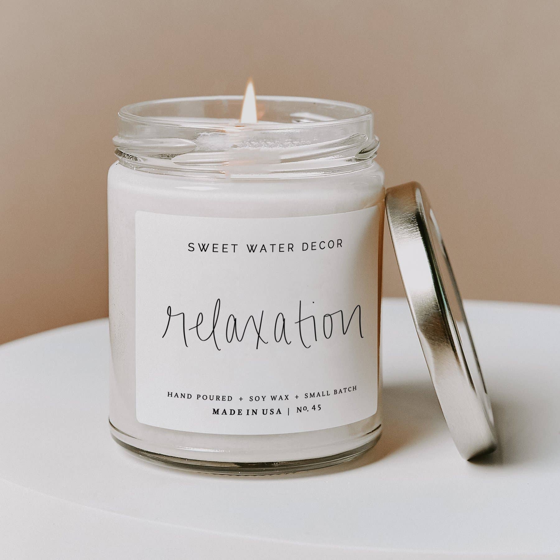 Relaxation Soy Candle by Sweet Water Decor