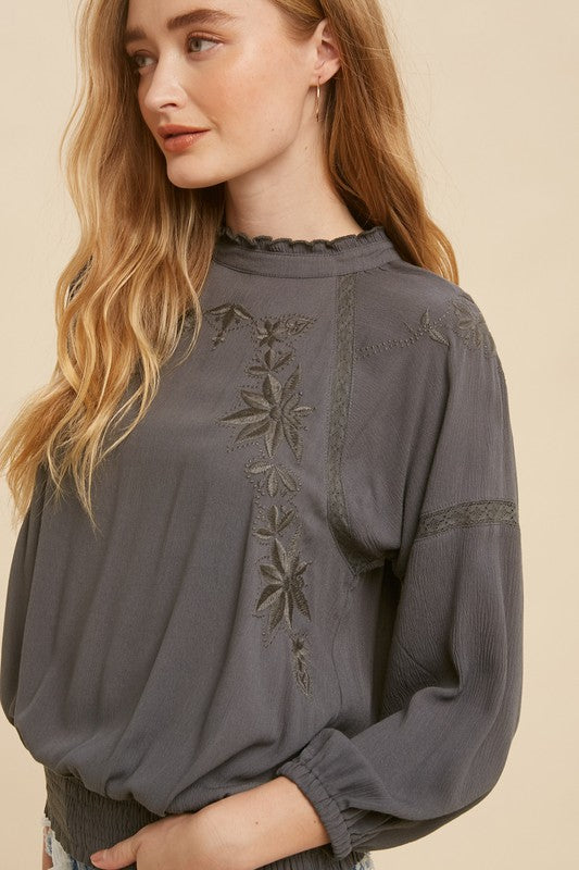 The Riah Embroidered Top