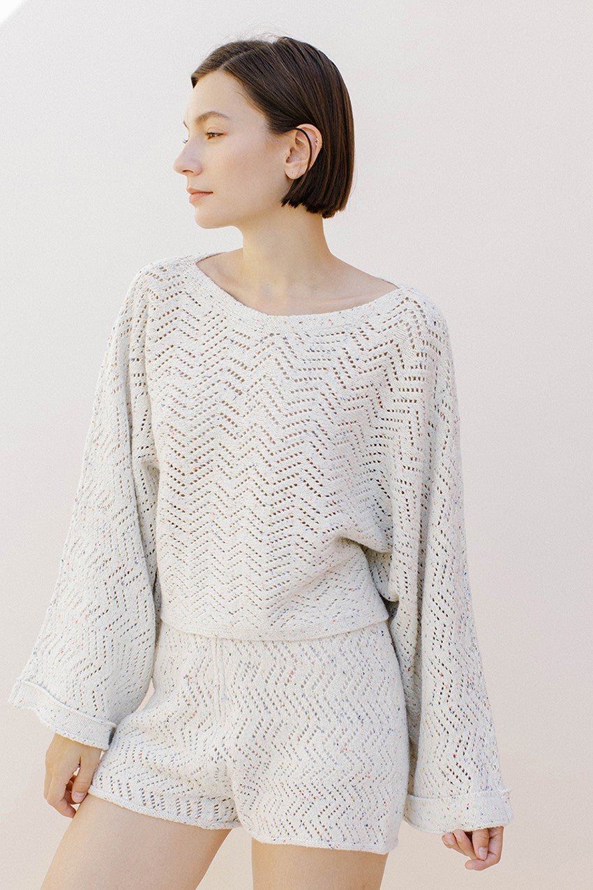 The Sadie Speckled Knit Sweater