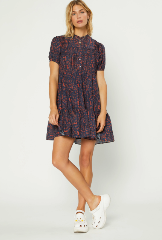 The Parker Tiered Mini Dress by Current Air