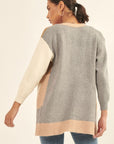 The Shannon Color Block Cardigan
