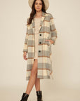 The Silvia Plaid Wool-Blend Overcoat
