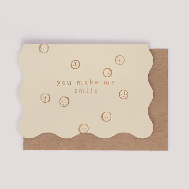 The You Make Me Smile Card by Sister Paper Co