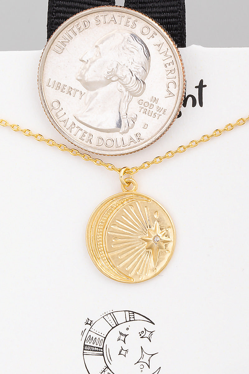 The Starry Night Coin Necklace