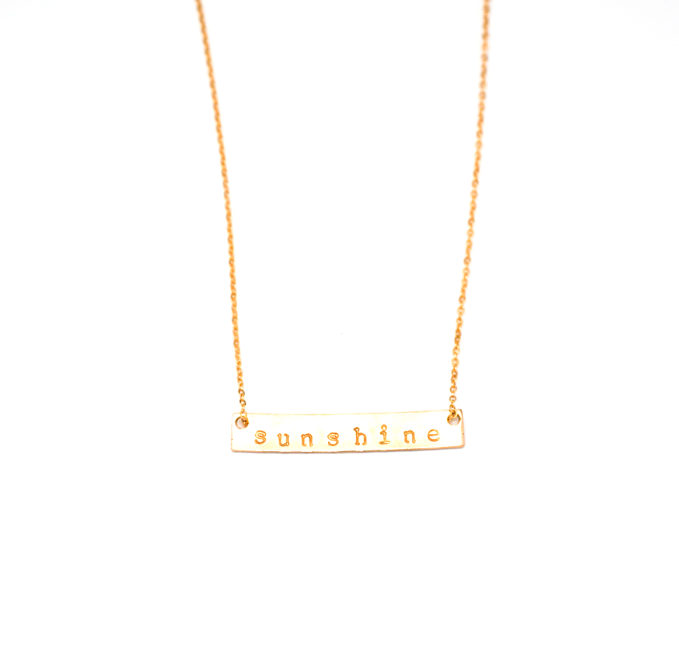 The Sunshine Bar Necklace by May Martin