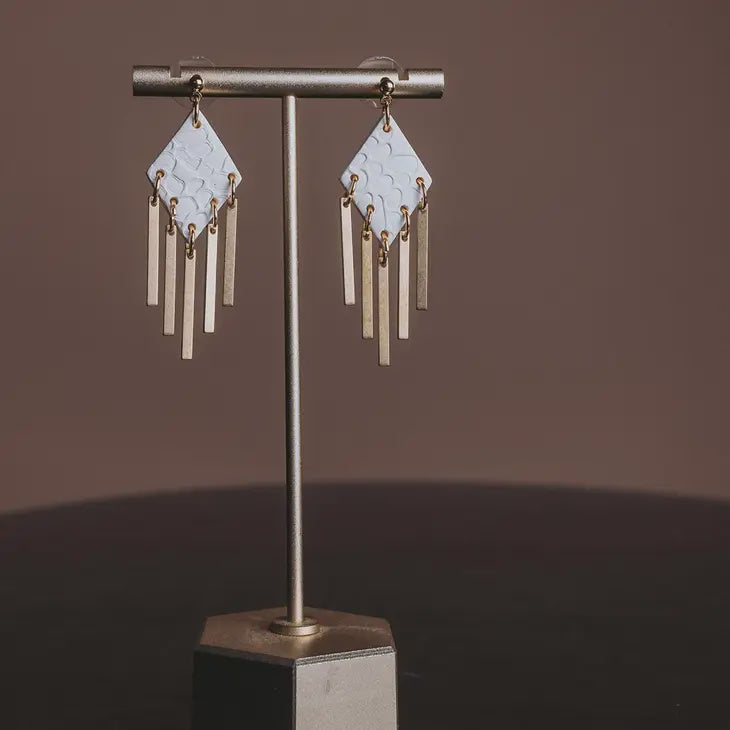 The Textured Southwestern Earrings by Earth + Clay Collective