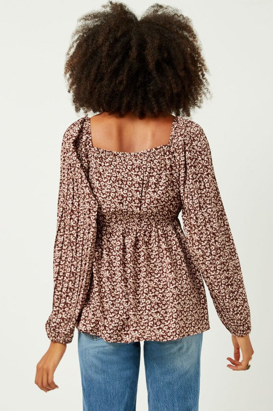 The Syd Floral Puff Sleeve Top