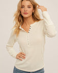 The Lilly Thermal Henley Top