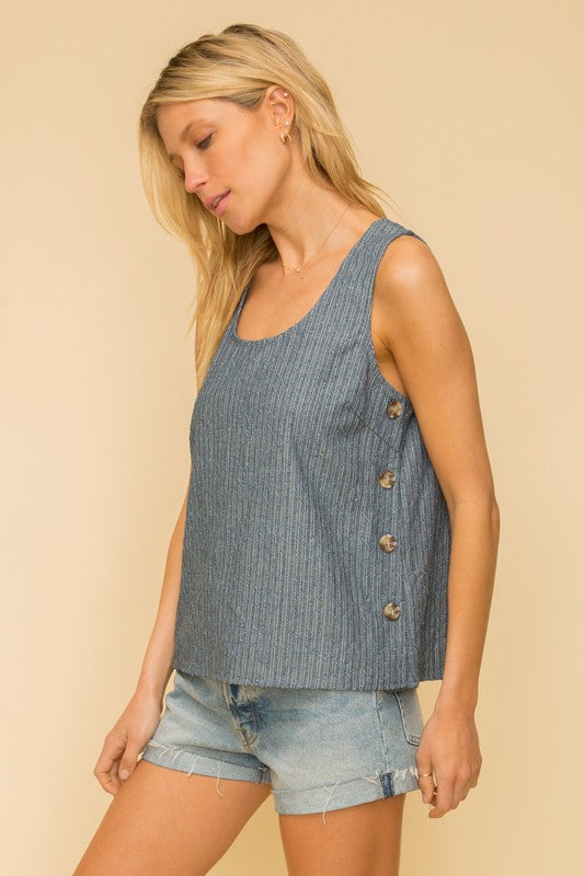 The Cole Chambray Top