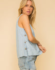 The Cole Chambray Top