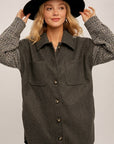The Jacky Contrast Button Down Shaket